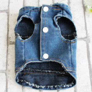 Fashion Denim Pet Hoodie Jacket