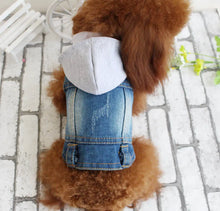 Load image into Gallery viewer, Fashion Denim Pet Hoodie Jacket