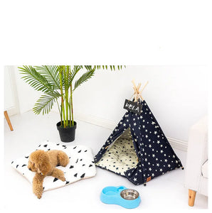 Cozy Star Pattern Dog Tents