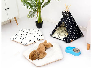 Cozy Star Pattern Dog Tents