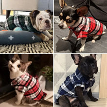 Load image into Gallery viewer, British Style Plaid Dog Shirts