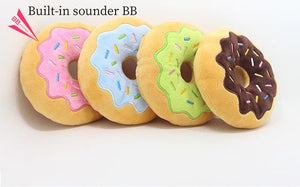 Squeaky Donut Plush Toys