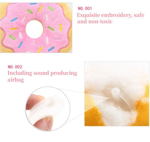 Squeaky Donut Plush Toys