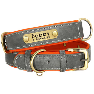 Personalized Leather Dog Collars