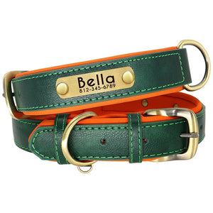 Personalized Leather Dog Collars