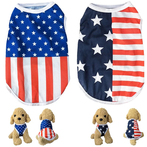 Independence Day Style Dog T-shirts