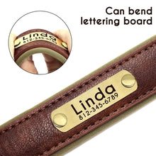 Load image into Gallery viewer, Personalized Leather Dog Collars