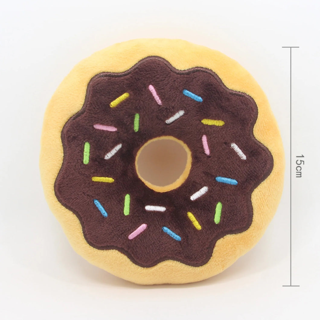 Squeaky Donut Plush Toys