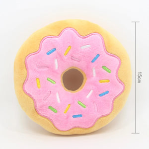 Squeaky Donut Plush Toys