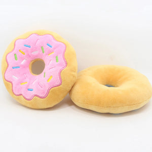 Squeaky Donut Plush Toys