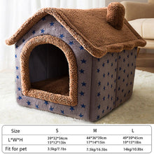 Load image into Gallery viewer, Folding Soft Warm Dog House