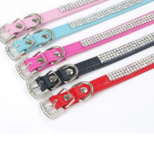 Load image into Gallery viewer, Bling Rhinestone Leather Collar