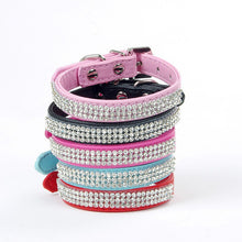 Load image into Gallery viewer, Bling Rhinestone Leather Collar